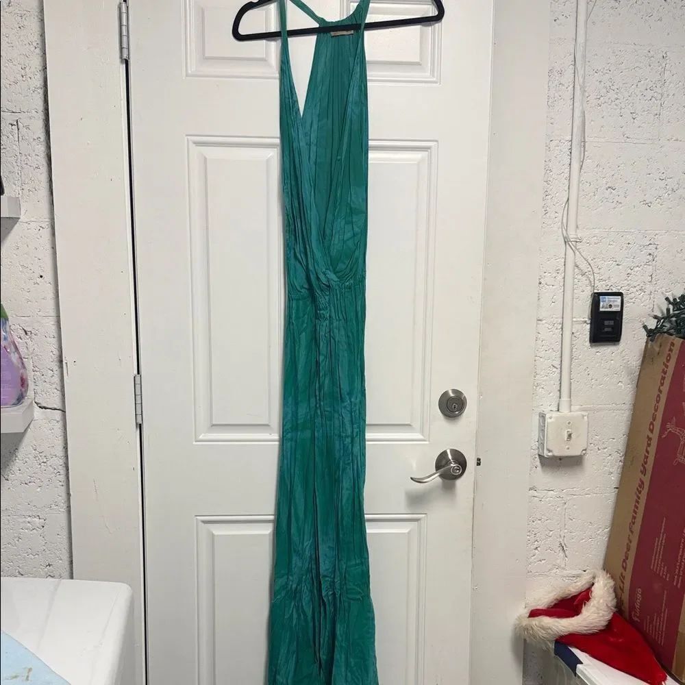 Elegant Green Maxi Dress KHUSH Size Small LIKE NEW Low Cut